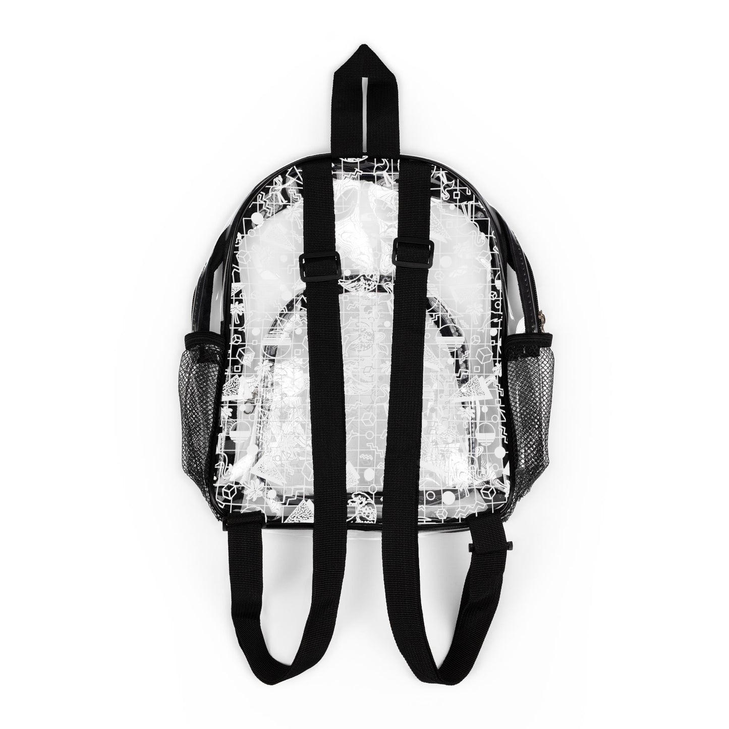 Vaporwave Beach Soirée — Clear Transparent Stadium Backpack
