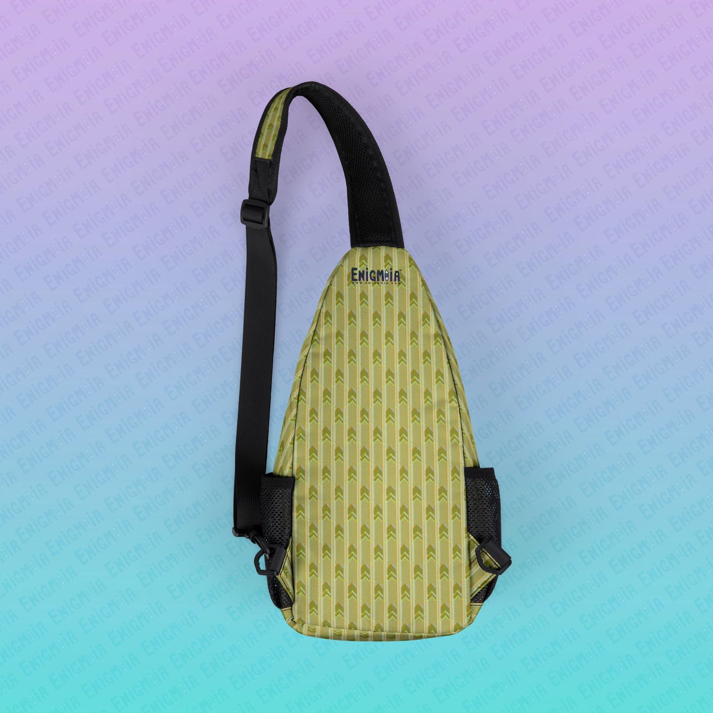 Fluorescence — RGB Glitch Backrooms Wallpaper Pattern Lightweight Sling Bag