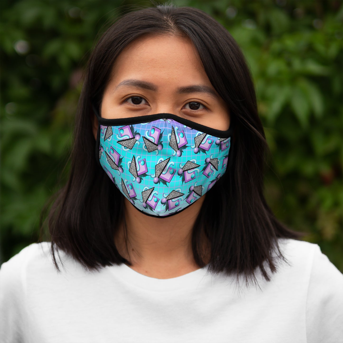 Gummi — Retro Aesthetic Geometric Memphis Style Pastel Vaporwave Reusable Face Mask