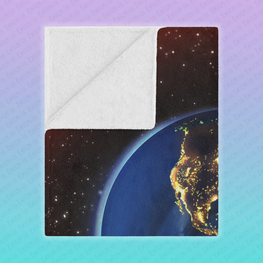 Fireflies — Earth At Night Cozy Galaxy Minky Blanket
