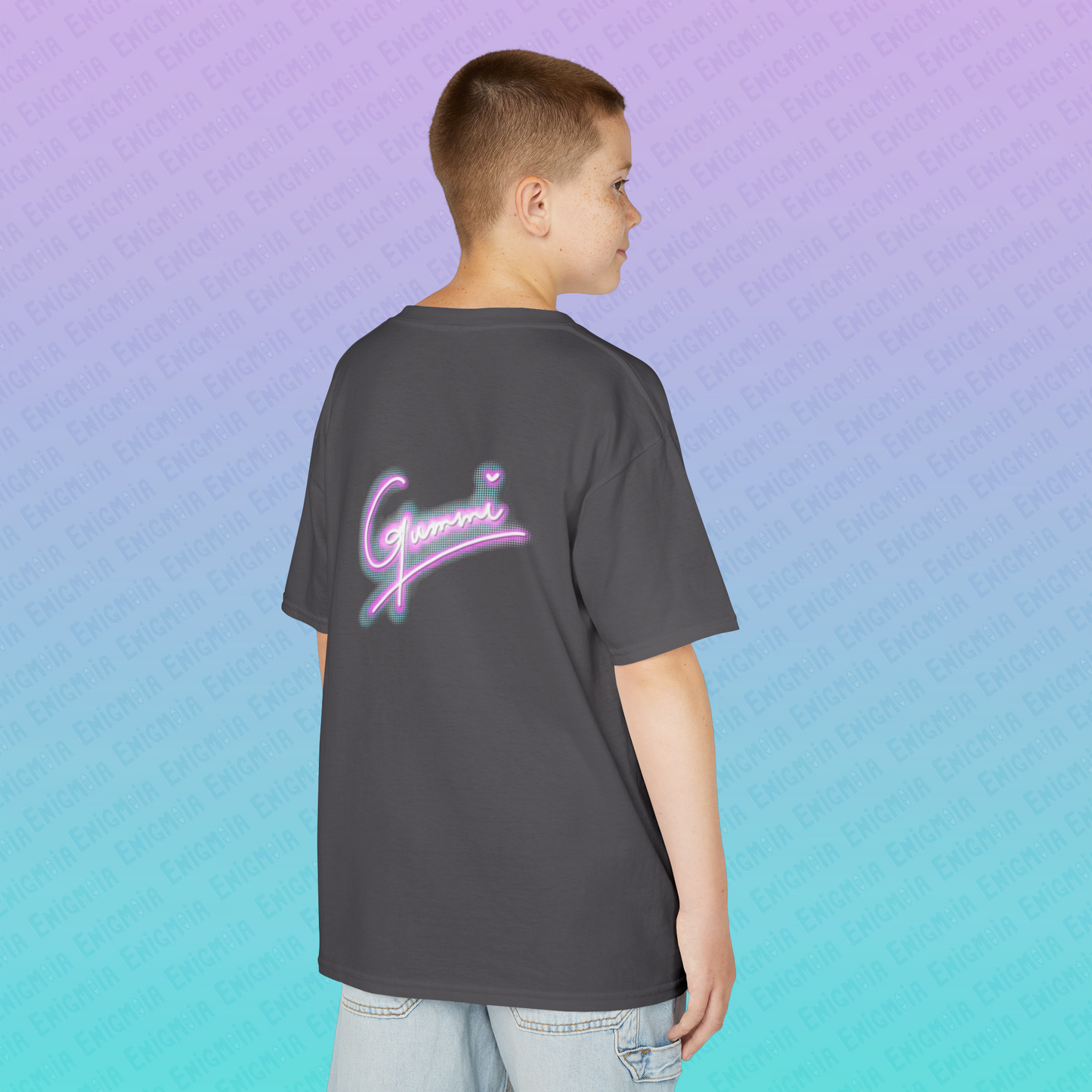 Gummi — Retro Aesthetic Geometric Memphis Style Pastel Vaporwave Graphic Kids T-Shirt