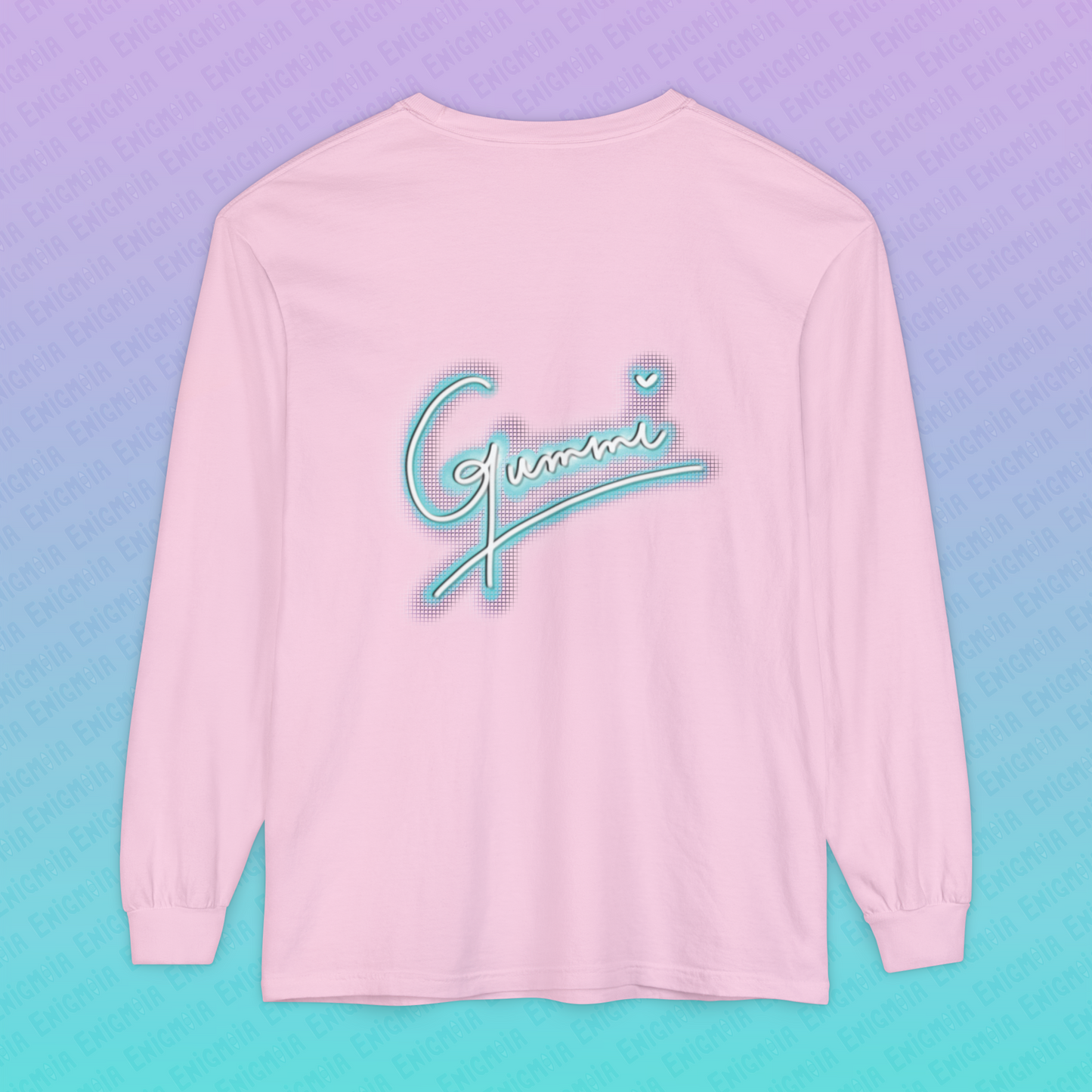 Gummi — Retro Aesthetic Geometric Memphis Style Pastel Vaporwave Unisex Long Sleeve T-Shirt