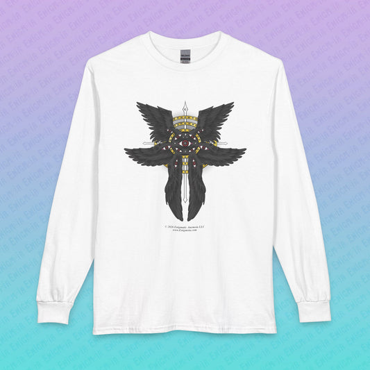 Liminal Seraphim Dimension — Biblically Accurate Angel Basic Long Sleeve Graphic Tee