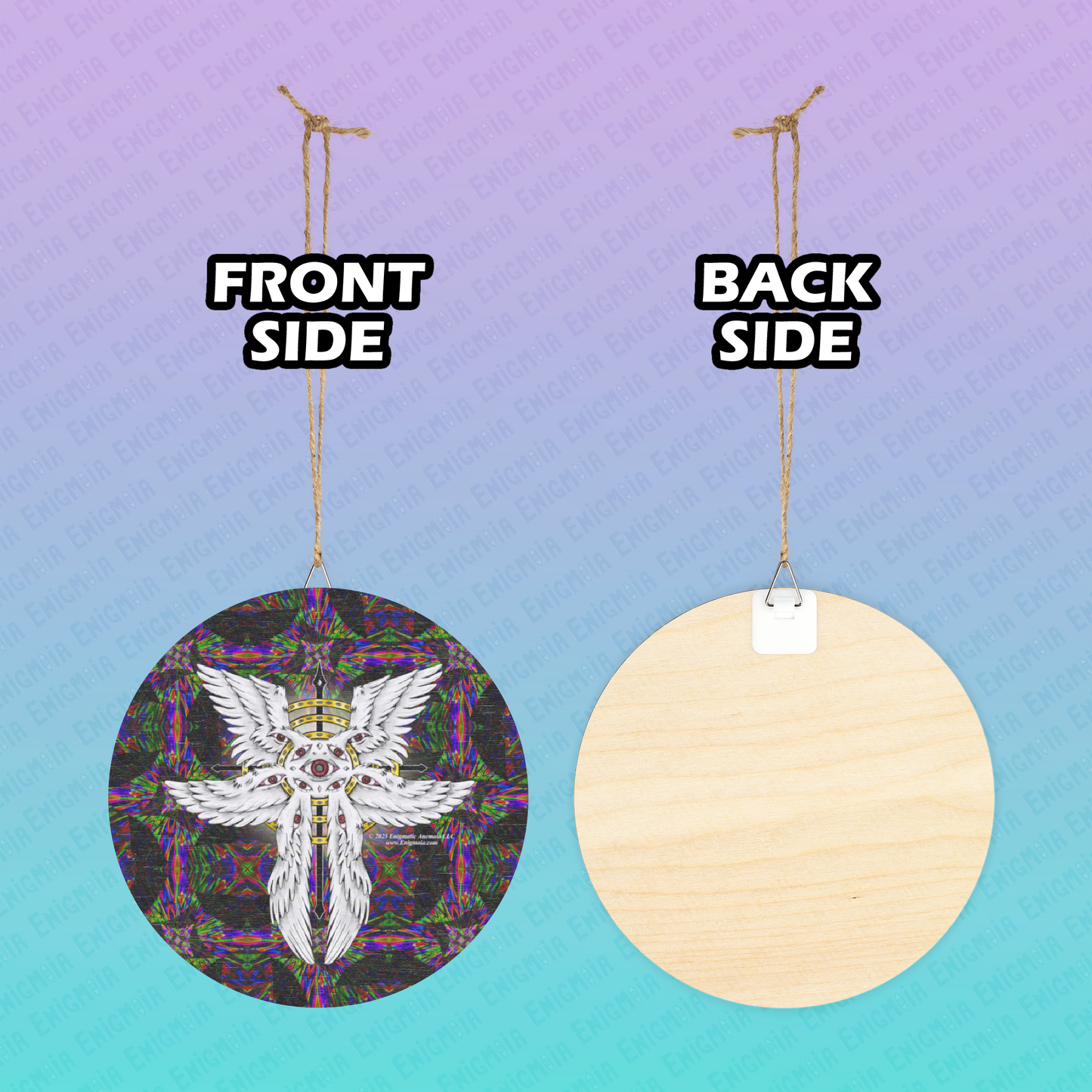 Liminal Seraphim Dimension — Wood Sign