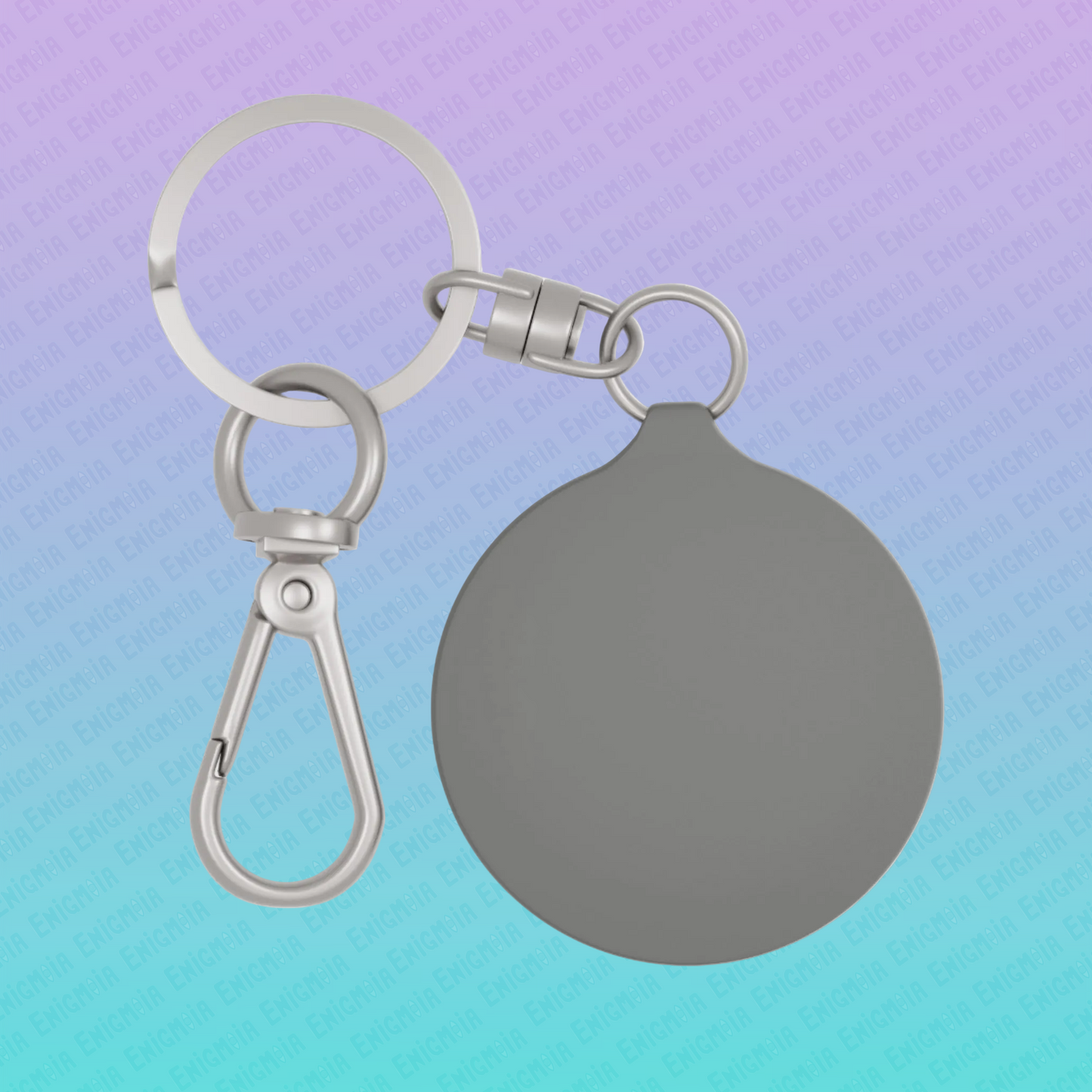Astral Projection - Futuristic Floating Spirit Silhouette Keyring Keychain