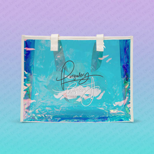 Purgatory - Cosmic Limbo Holographic Transparent Beach Tote Bag