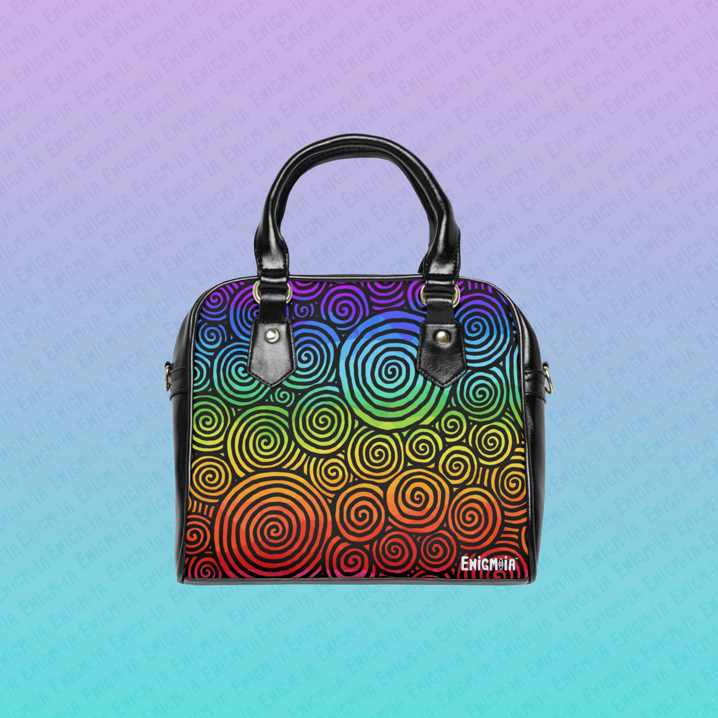 Spiraling — Rainbow Shoulder Handbag