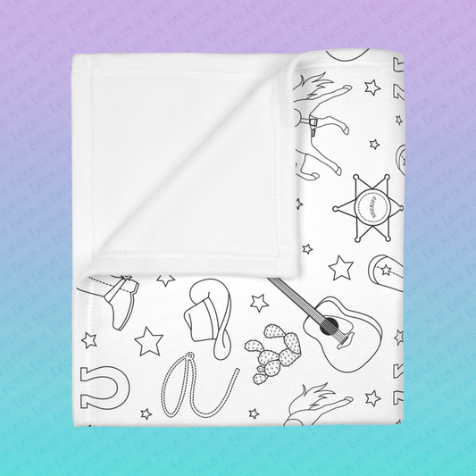 The Wild West — Soft Fleece Baby Blanket