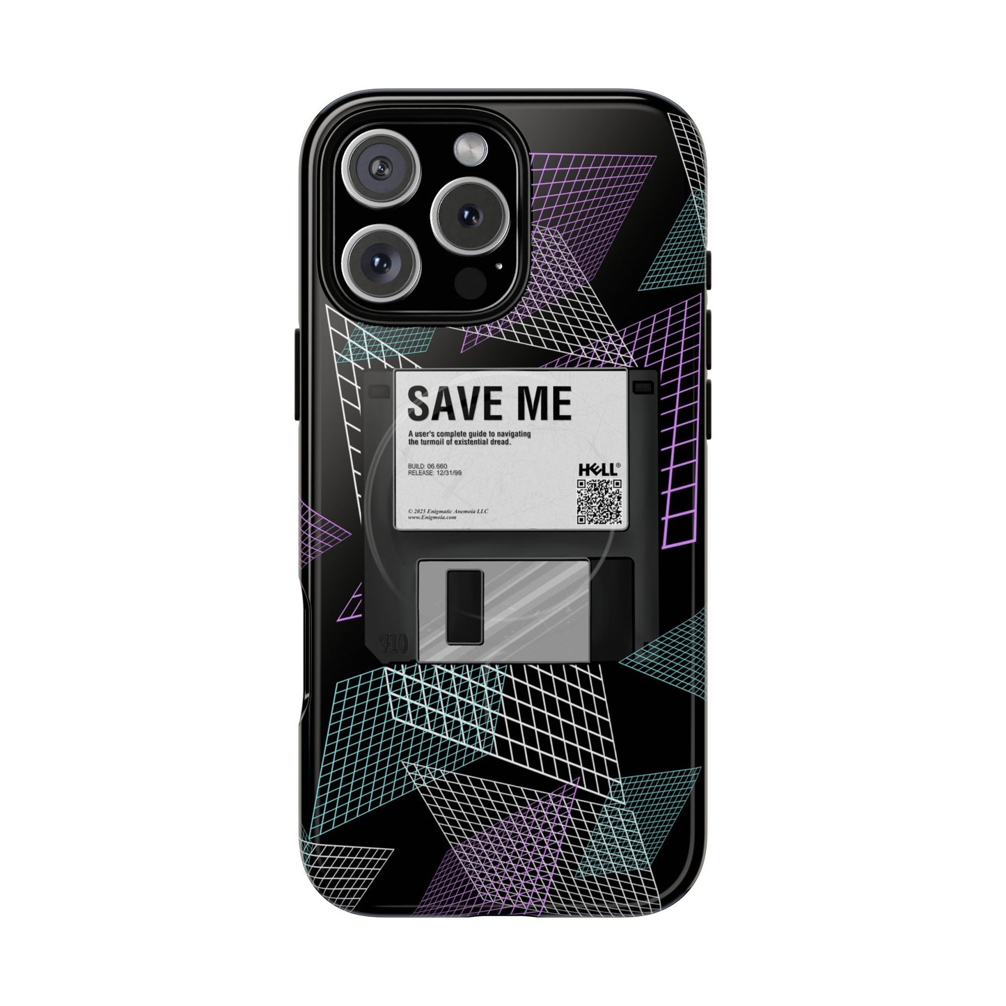 CTRL+S — "SAVE ME" Retro Tech Grid Trendy Tough Magnetic Phone Case