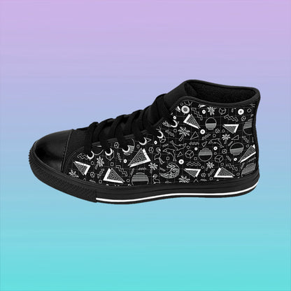Vaporwave Beach Soirée — Women's High-Top Sneakers