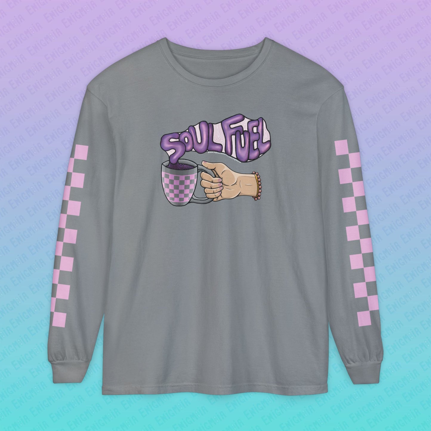 Soul Fuel — Coffee & Tea Lover Deluxe Unisex Long Sleeve Graphic T-Shirt
