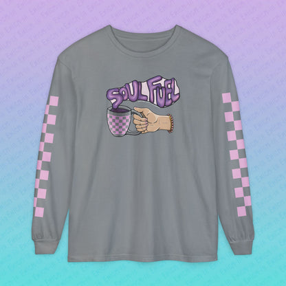 Soul Fuel — Coffee & Tea Lover Deluxe Unisex Long Sleeve Graphic T-Shirt