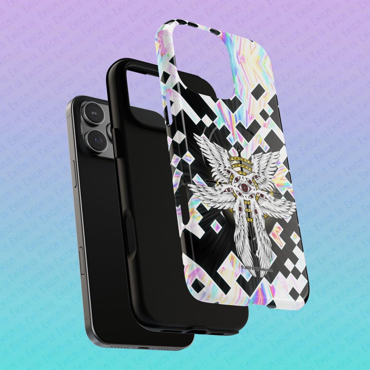 Liminal Seraphim Dimension - Glitched - Tough Magnetic iPhone Case
