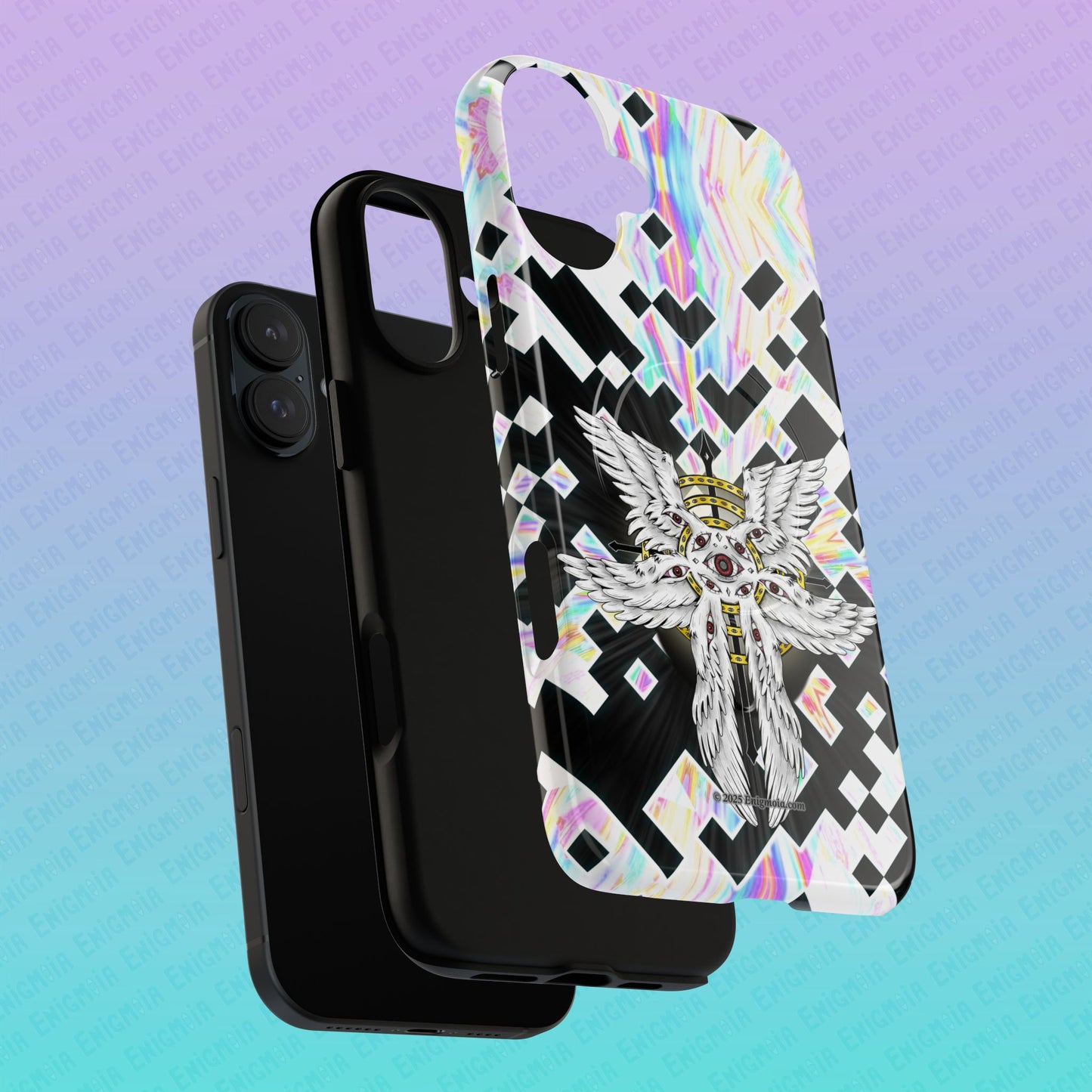 Liminal Seraphim Dimension - Glitched - Tough Magnetic iPhone Case