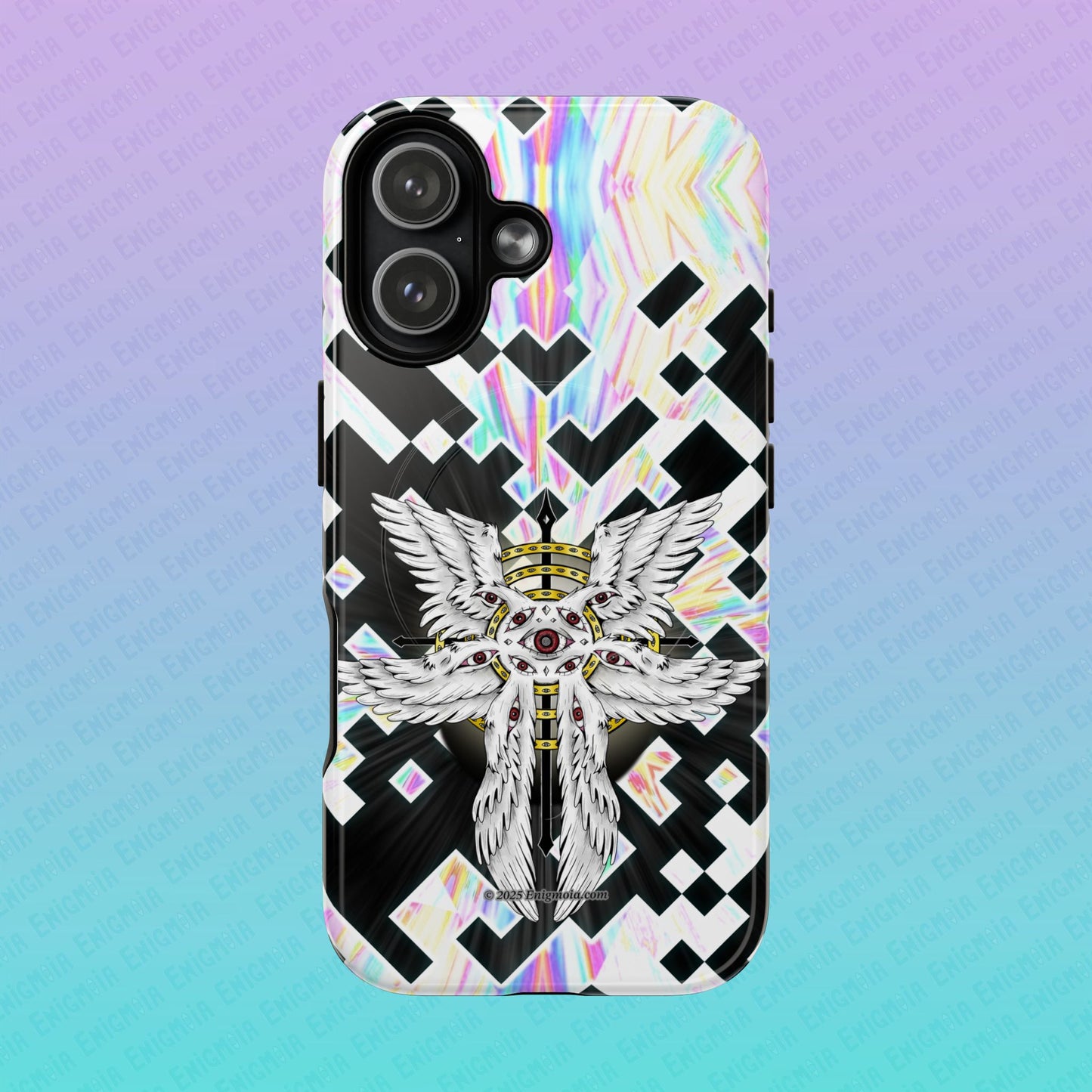 Liminal Seraphim Dimension - Glitched - Tough Magnetic iPhone Case