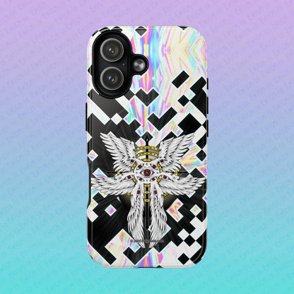 Liminal Seraphim Dimension - Glitched - Tough Magnetic iPhone Case