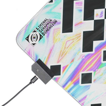 Liminal Seraphim Dimension — Glitched - LED Gaming Mouse Pad