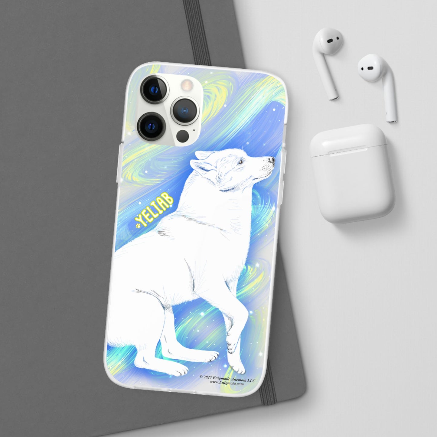 Yeliab — Cosmic Sprit Husky Dog  iPhone Flexi Case