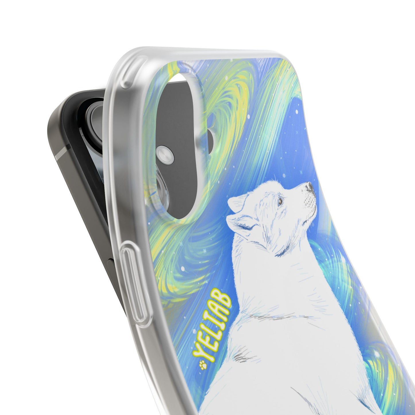 Yeliab — Cosmic Sprit Husky Dog  iPhone Flexi Case