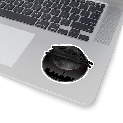 The Black Rabbit of Death — Kiss-Cut Sticker