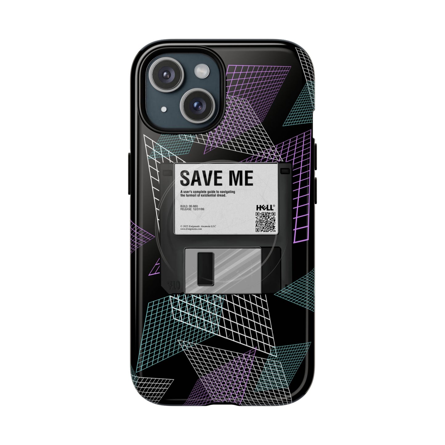 CTRL+S — "SAVE ME" Retro Tech Grid Trendy Tough Magnetic Phone Case
