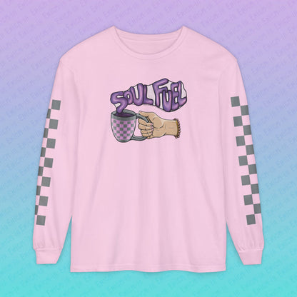 Soul Fuel — Coffee & Tea Lover Deluxe Unisex Long Sleeve Graphic T-Shirt