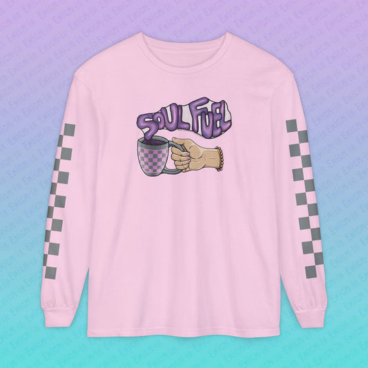 Soul Fuel — Coffee & Tea Lover Deluxe Unisex Long Sleeve Graphic T-Shirt