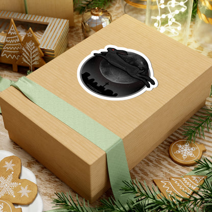 The Black Rabbit of Death — Kiss-Cut Sticker