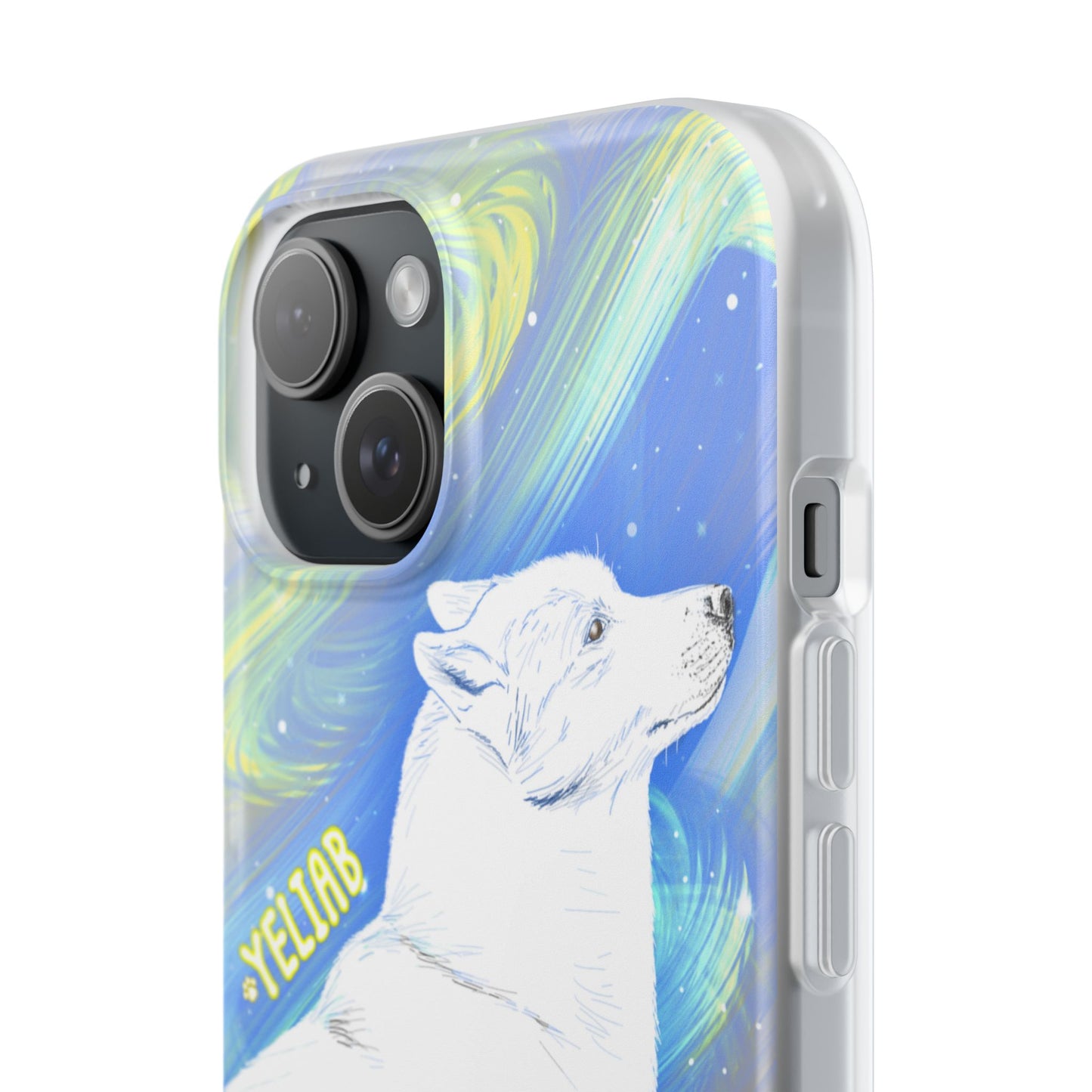Yeliab — Cosmic Sprit Husky Dog  iPhone Flexi Case