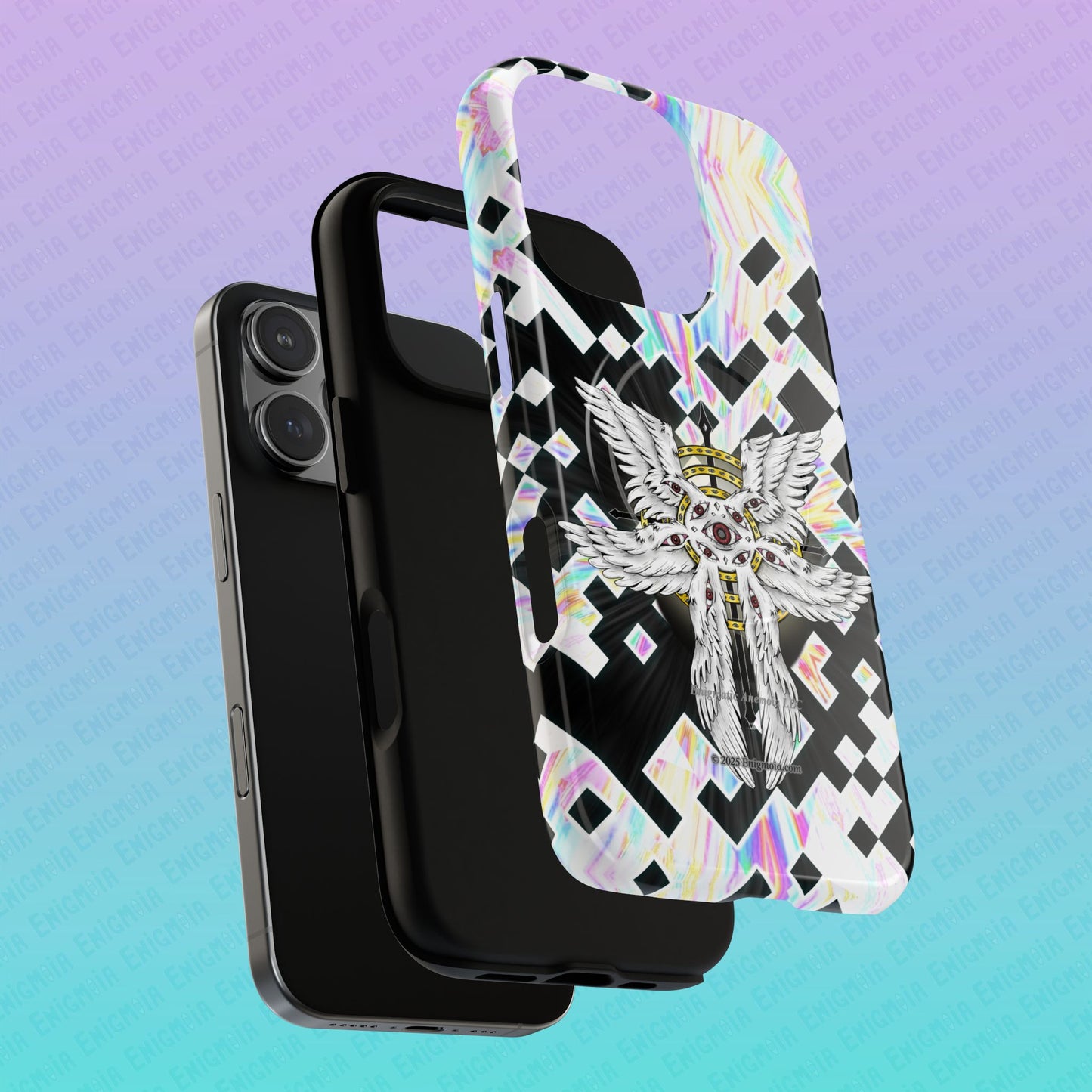 Liminal Seraphim Dimension - Glitched - Tough Magnetic iPhone Case