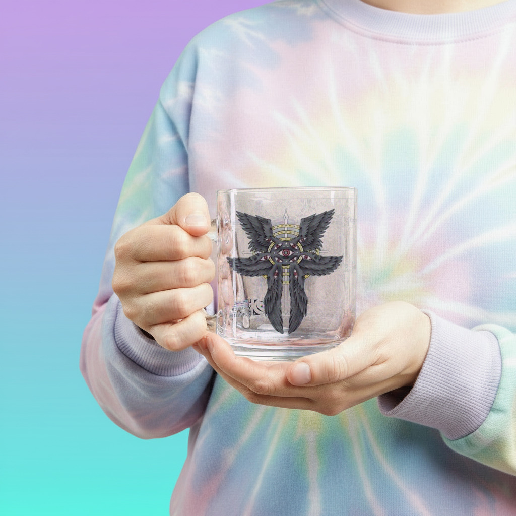 Liminal Seraphim Dimension — Inverted - Clear Glass Mug