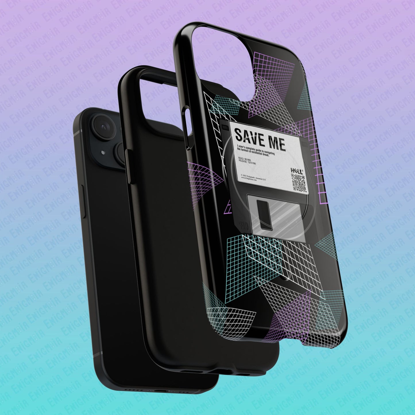 CTRL+S — "SAVE ME" Retro Tech Grid Trendy Tough Magnetic Phone Case
