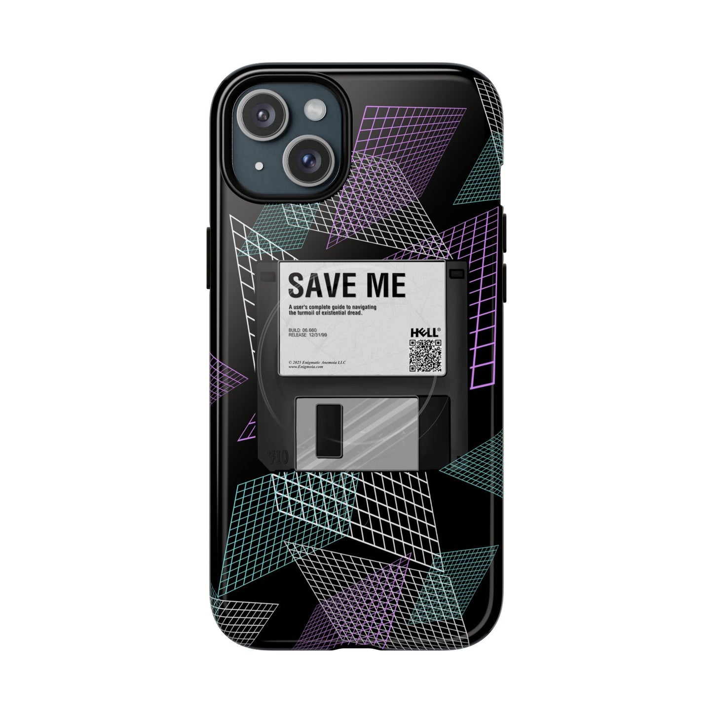 CTRL+S — "SAVE ME" Retro Tech Grid Trendy Tough Magnetic Phone Case