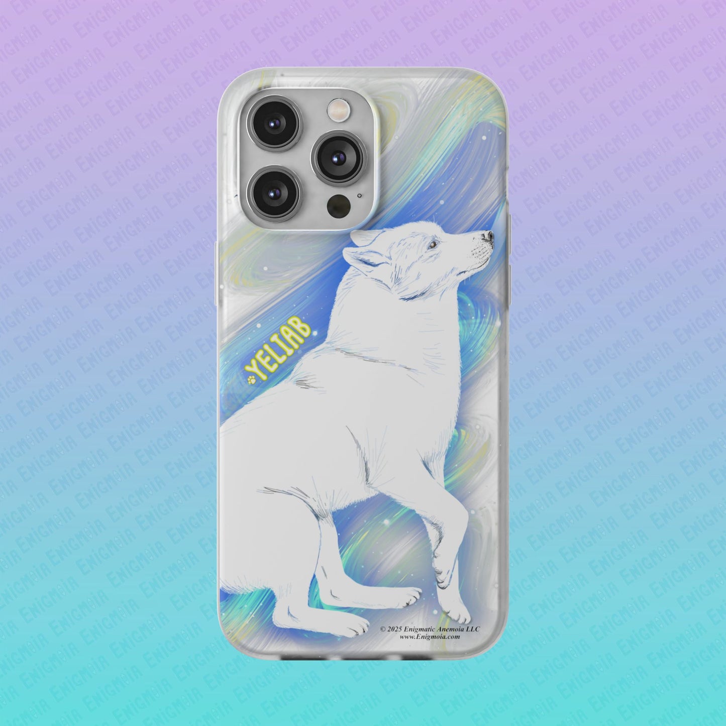 Yeliab — Cosmic Sprit Husky Dog  iPhone Flexi Case