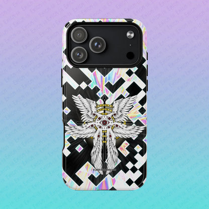 Liminal Seraphim Dimension - Glitched - Tough Magnetic iPhone Case