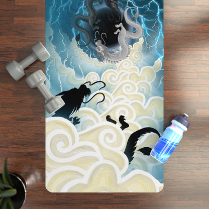Hurricos & Zephyr — Chinese Yin Yang Storm Dragon Rubber Yoga Mat