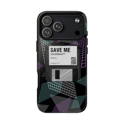 CTRL+S — "SAVE ME" Retro Tech Grid Trendy Tough Magnetic Phone Case