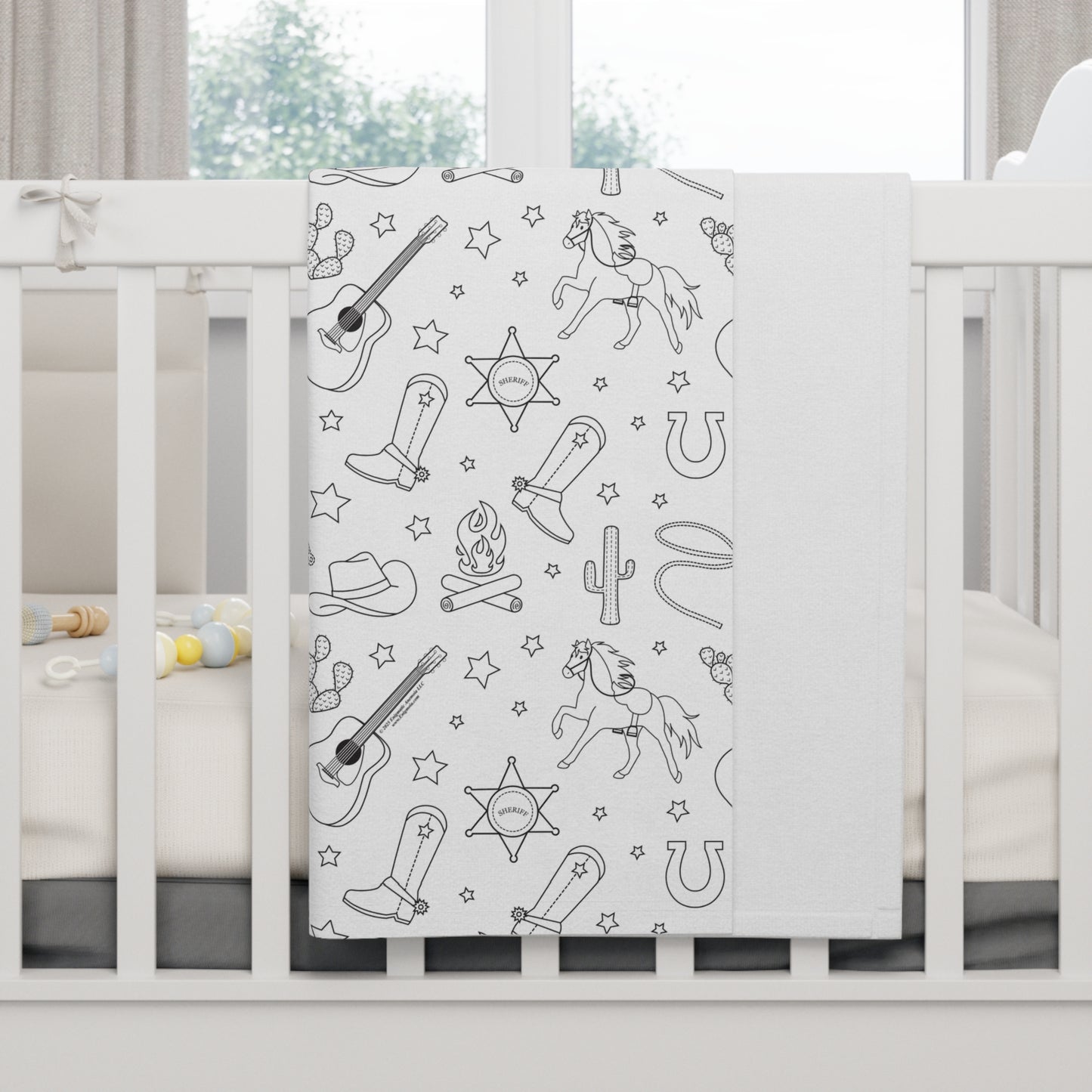 The Wild West — Soft Fleece Baby Blanket