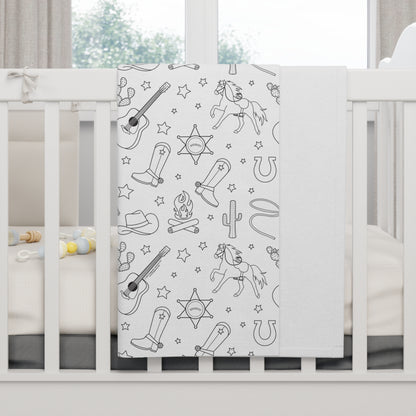 The Wild West — Soft Fleece Baby Blanket