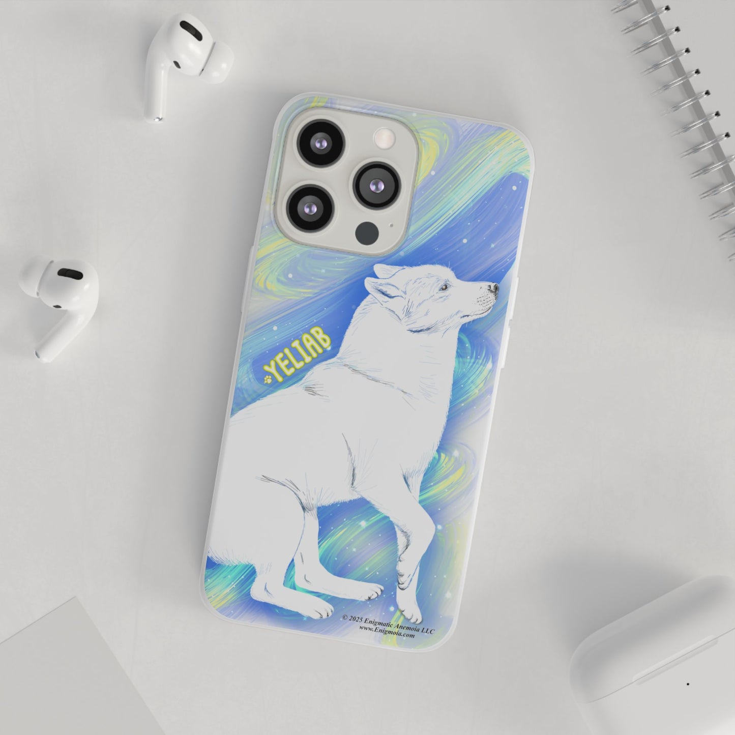 Yeliab — Cosmic Sprit Husky Dog  iPhone Flexi Case