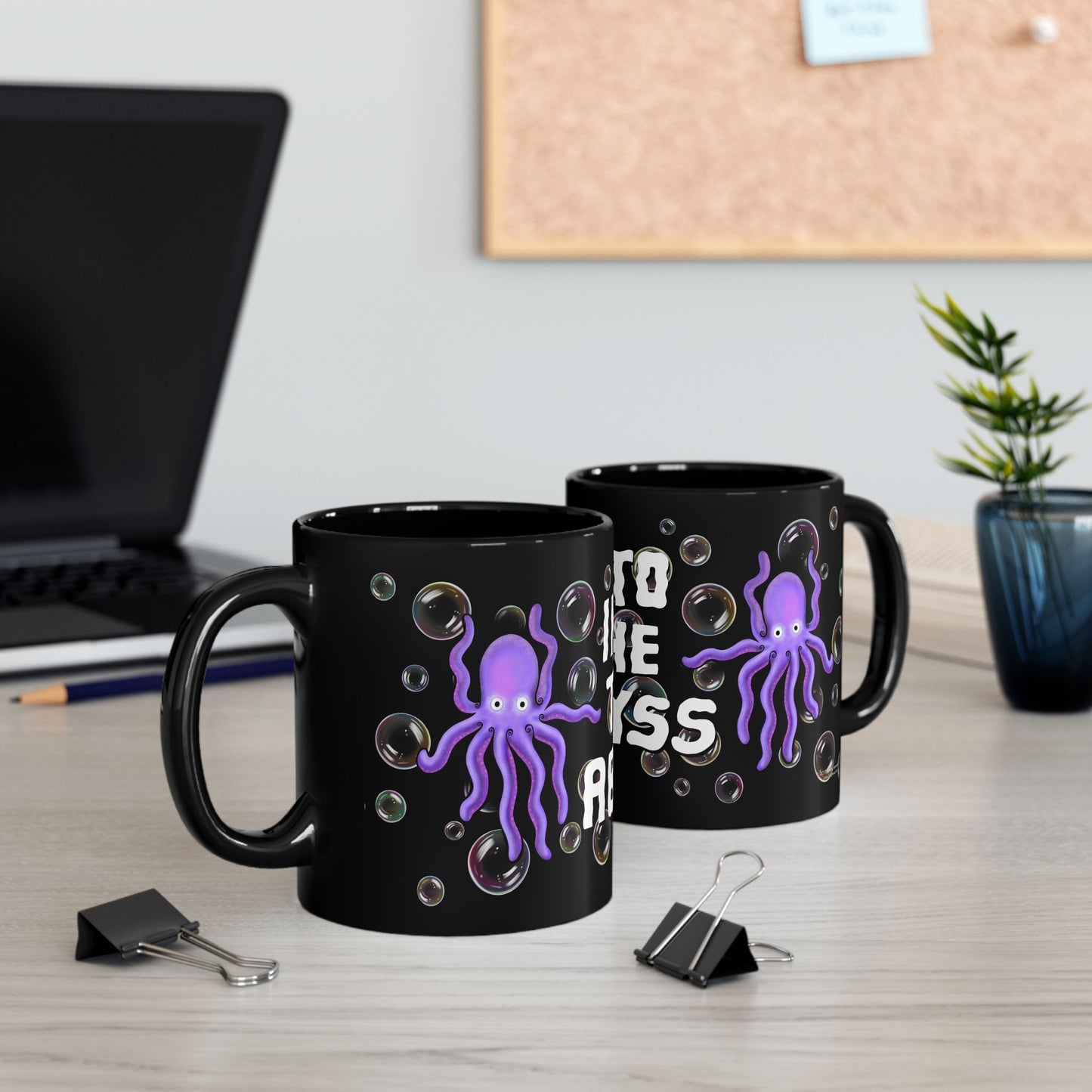 Into The Abyss — Octopus - Black Mug (11oz)