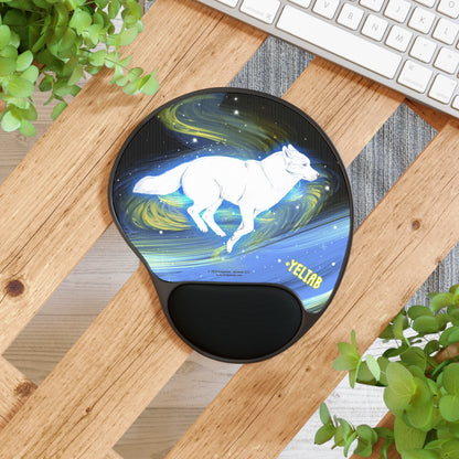 Yeliab — Spirit Beast Cosmic Husky Mouse Pad with Wrist Rest