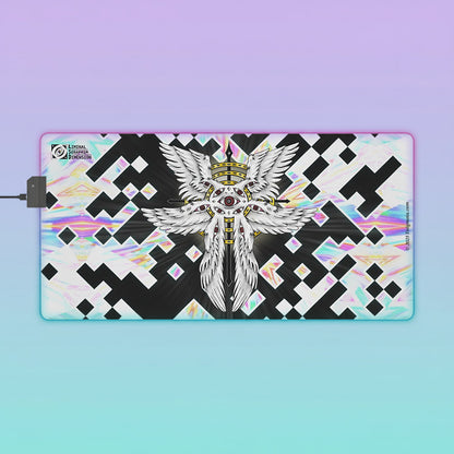 Liminal Seraphim Dimension — Glitched - LED Gaming Mouse Pad