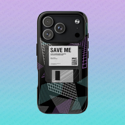 CTRL+S — "SAVE ME" Retro Tech Grid Trendy Tough Magnetic Phone Case