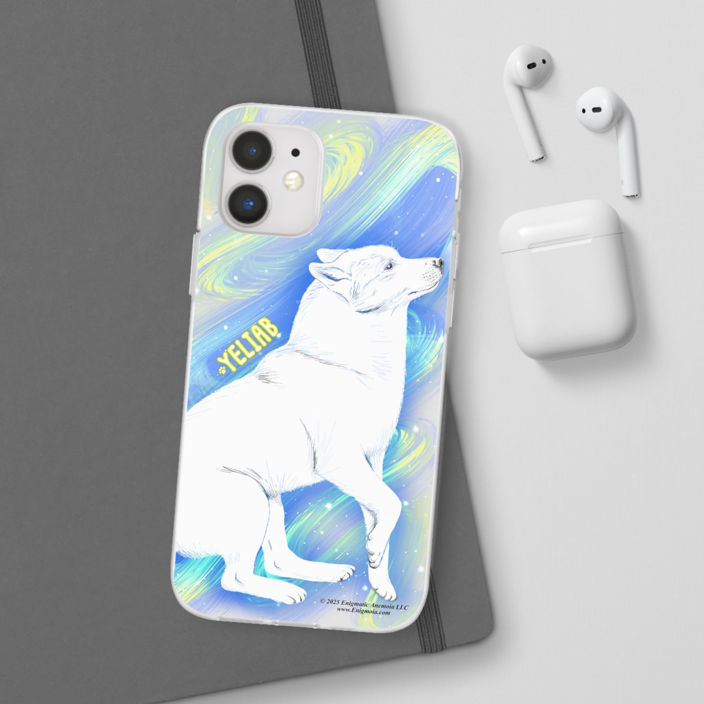 Yeliab — Cosmic Sprit Husky Dog  iPhone Flexi Case