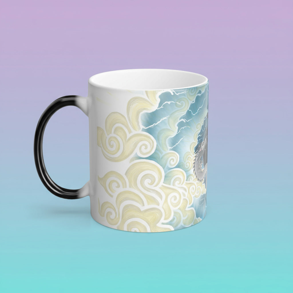 Hurricos & Zephyr — Chinese Yin Yang Storm Dragon Color Morphing Mug, 11oz