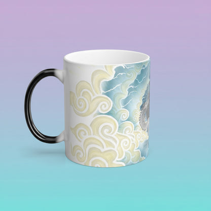 Hurricos & Zephyr — Chinese Yin Yang Storm Dragon Color Morphing Mug, 11oz