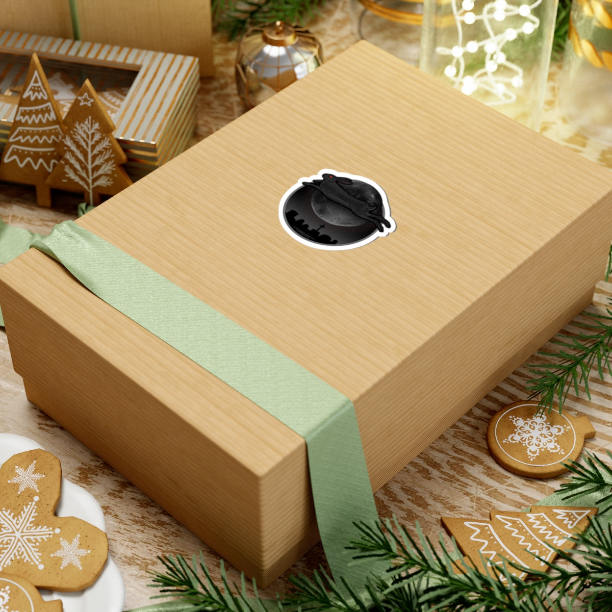 The Black Rabbit of Death — Kiss-Cut Sticker