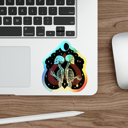 Till Death Do Us Part — Rainbow Holographic Iridescent Die-Cut Sticker