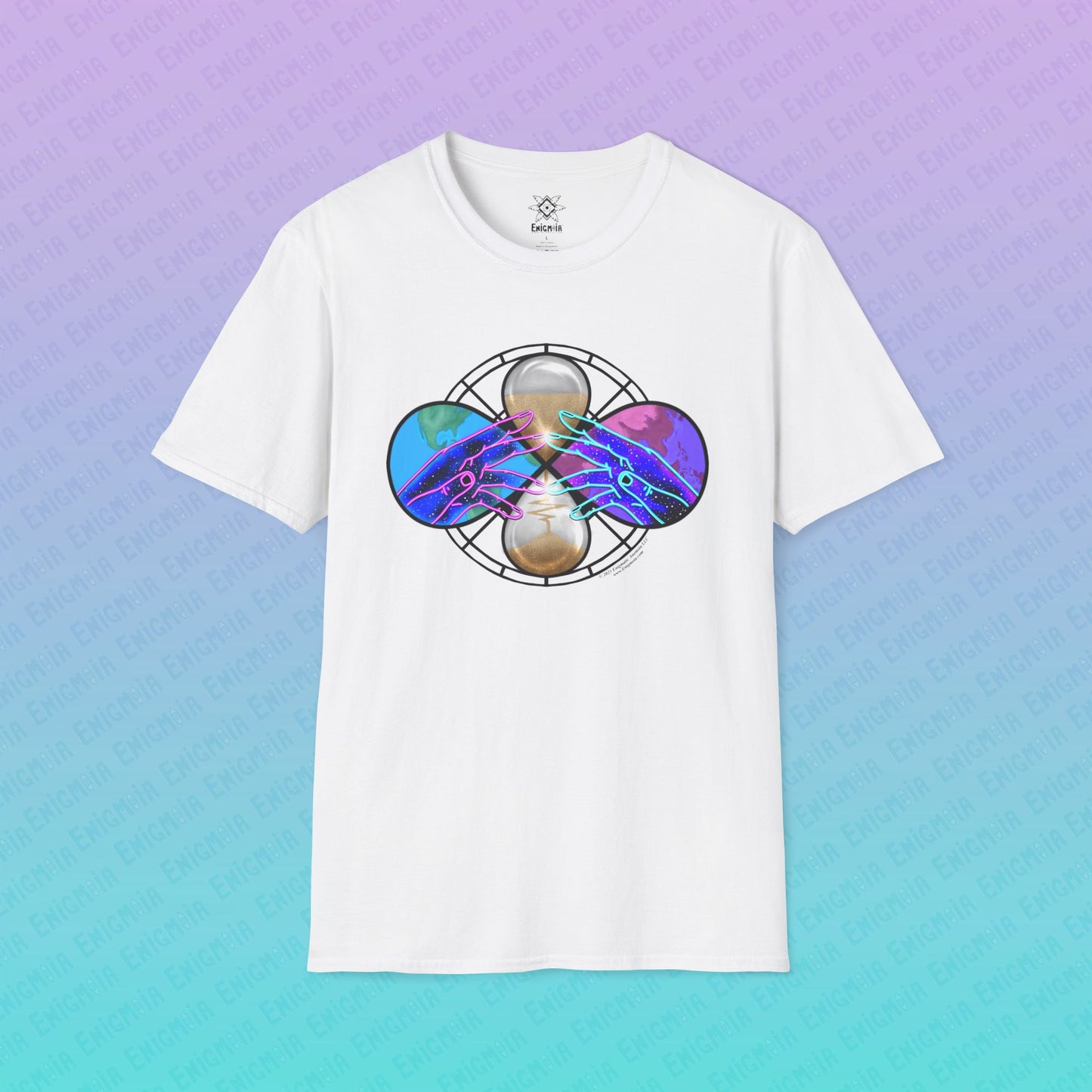 Purgatory — Cosmic Limbo Colorful Spiritual Space Hands Design Unisex T-Shirt